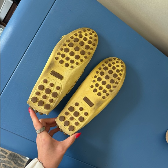 Coach Yellow Leather Tassel Moccasins - Picture 3 of 3